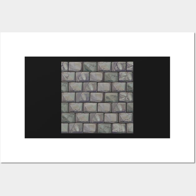 Cinder Brick Wall Art by implexity